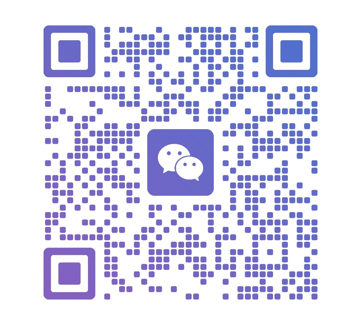 中国铁建广场官方微信二维码，黑色边框正方形，中央显示公司标识，黑白相间的二维码图案，便于手机扫描添加好友